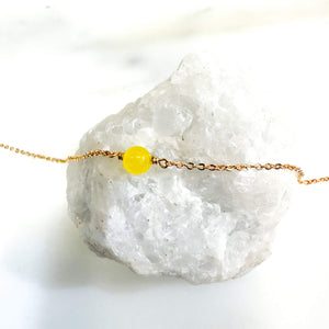 Bracelet citrine - pierre de naissance du mois de novembre 