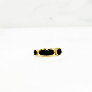 bague fine argent onyx noire canyon 