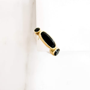 Bague Aria - Onyx noir