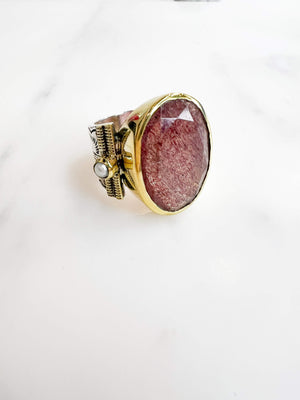 bague roma quartz fraise- bague canyon 